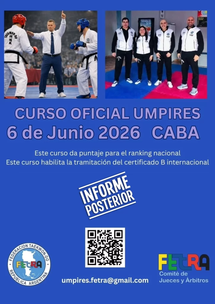 Curso de Árbitro internacional Taekwon-do IATI